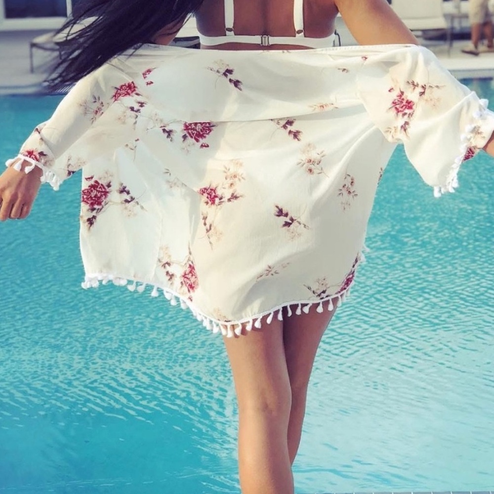 Floral Swim Cover-Up